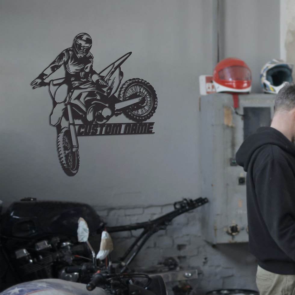 Thumbnail: Custom Motocross - Enduro Metal Wall Decor