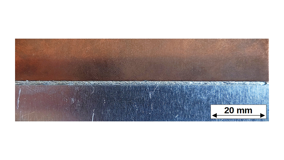 Fig.5: Welding up to 3 mm Dissimilar Cu – Al Joints with Double Sided Spiral