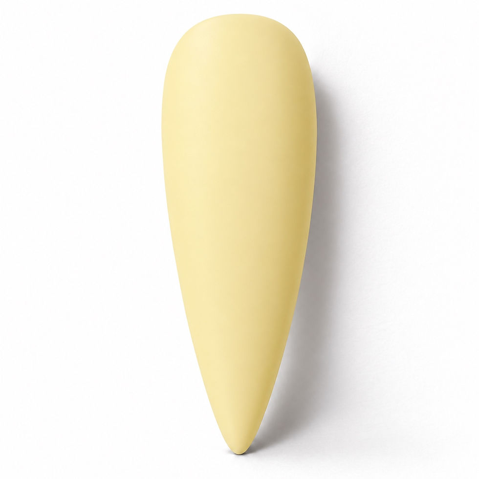 Polygel colour tube 37 — matte tip close-up — ENII Private Lab