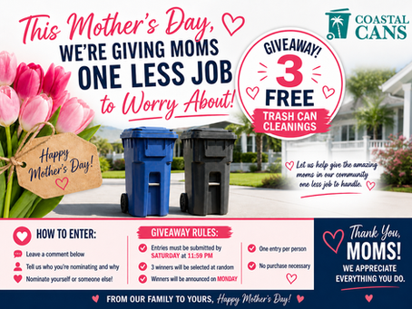 Mother’s Day Giveaway: Win Free Trash Can Cleaning for Moms