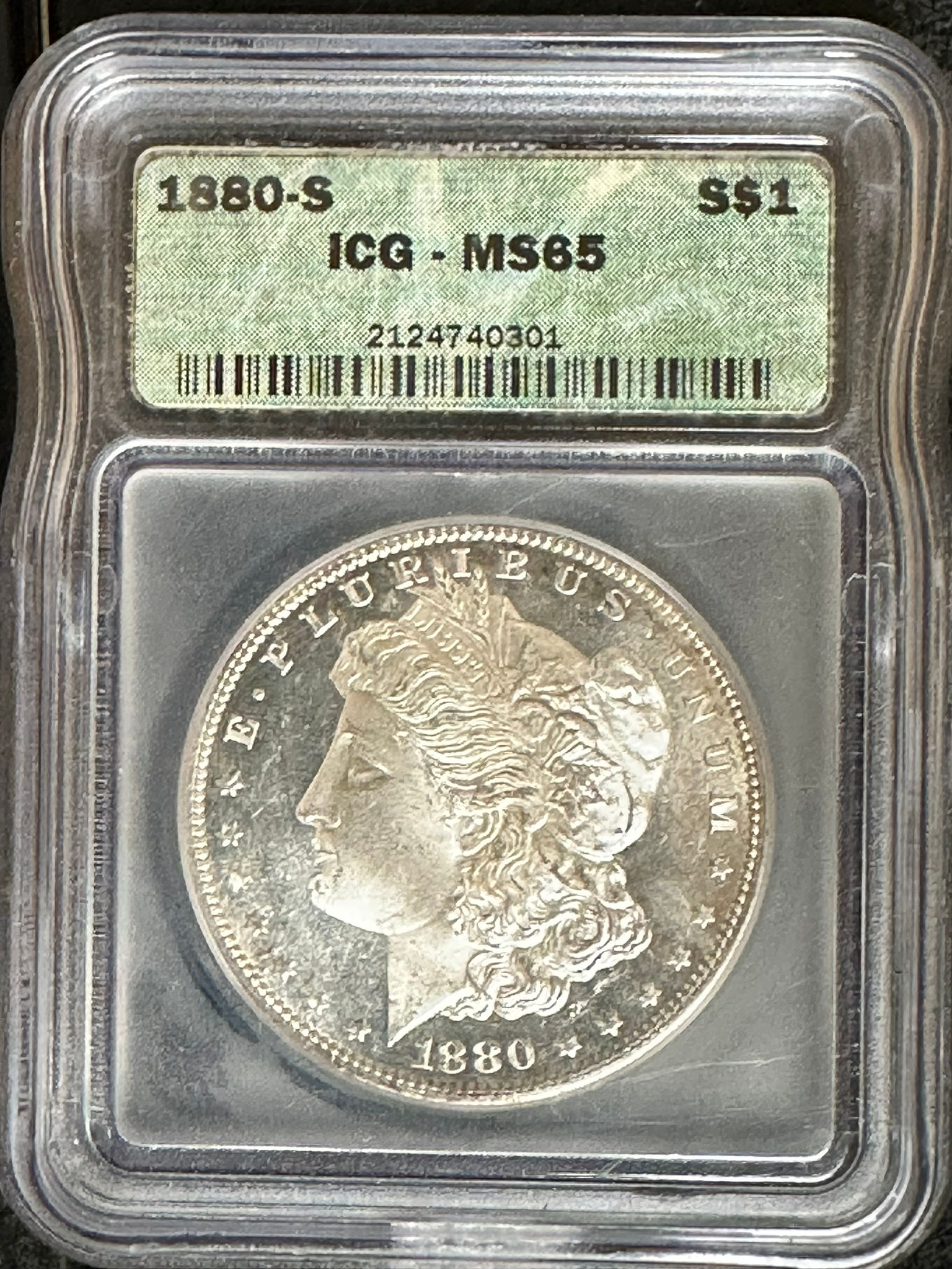 1880-S MS-65 ICG