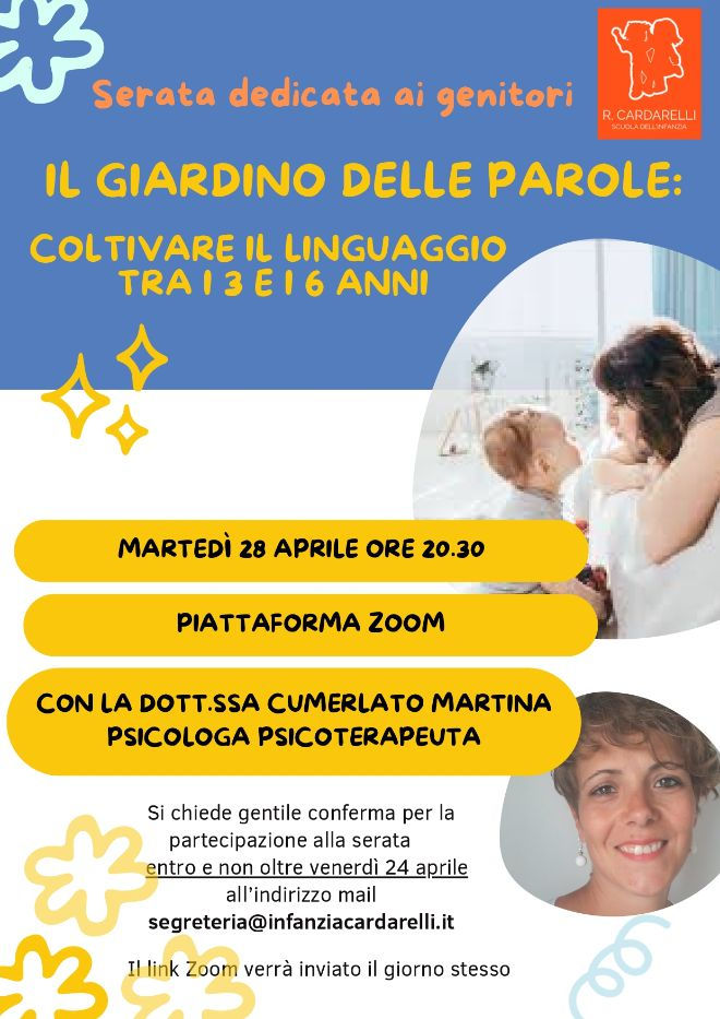 Serata formativa di sostegno alla genitorialità con la Dott.ssa Martina Cumerlato