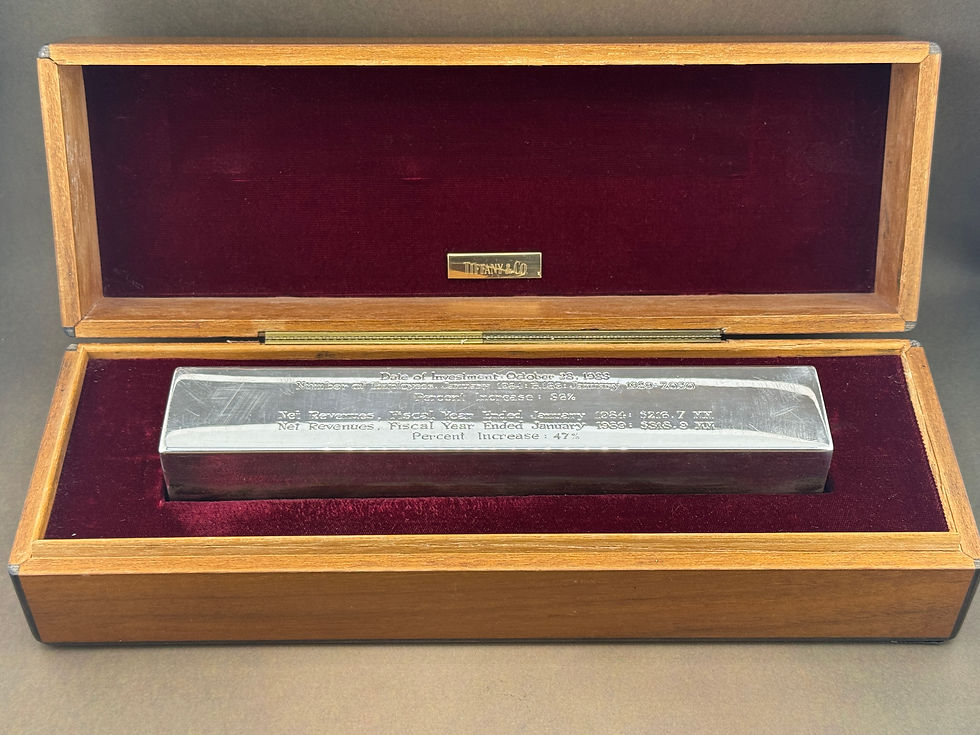 Tiffany & Co. Sterling Silver 92.5% Pure Silver Ingots