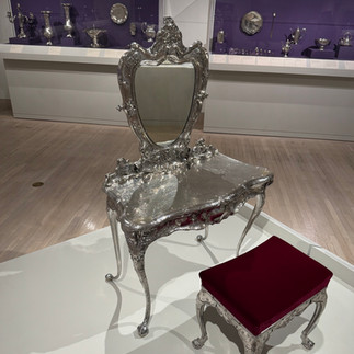 Martelé  Silver Dressing Table and Stool
