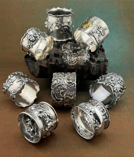 Sterling Silver Buyers for Antique Silver Napkin Rings - We Buy Napkin Rings!