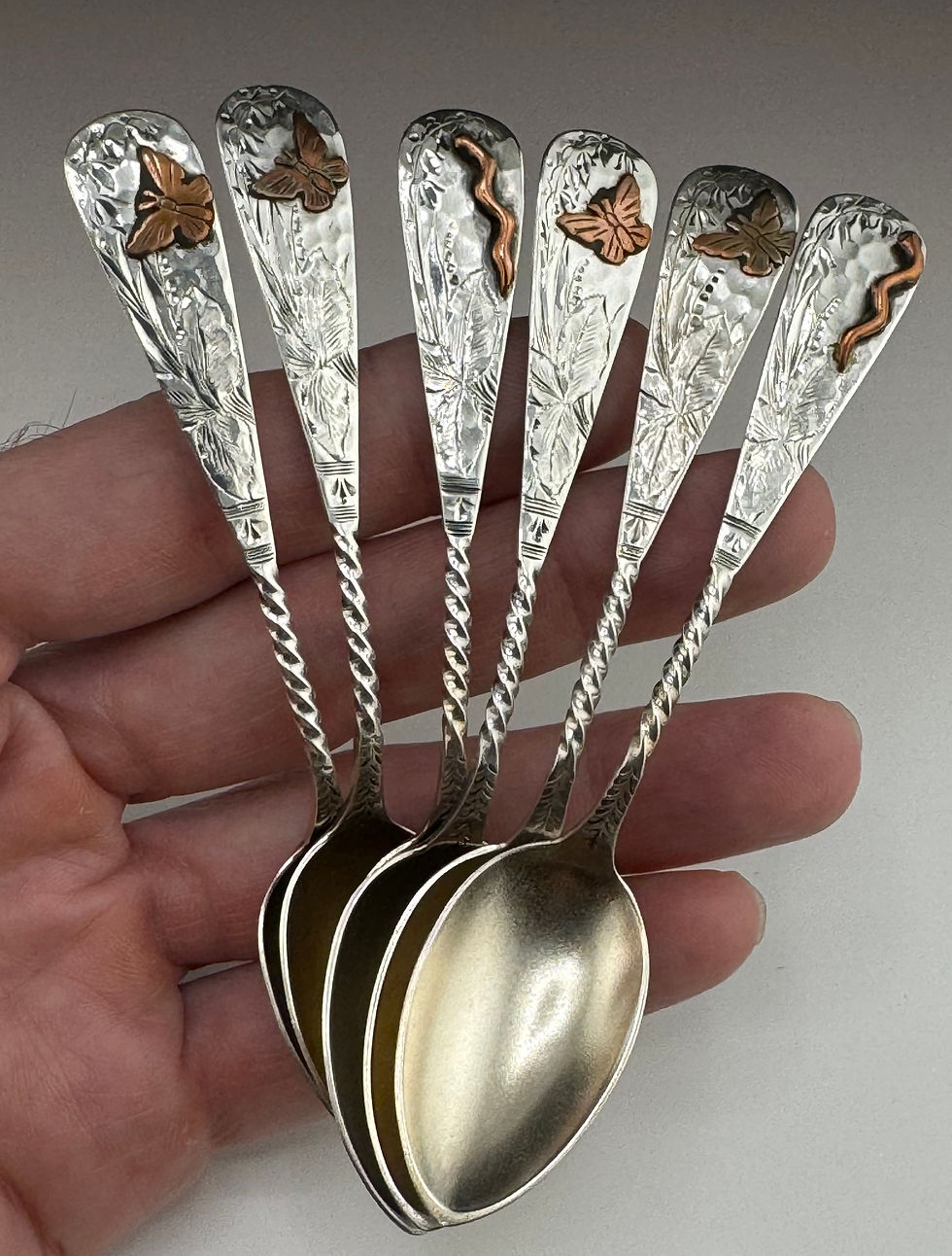 Mixed Metal Sterling Silver Flatware