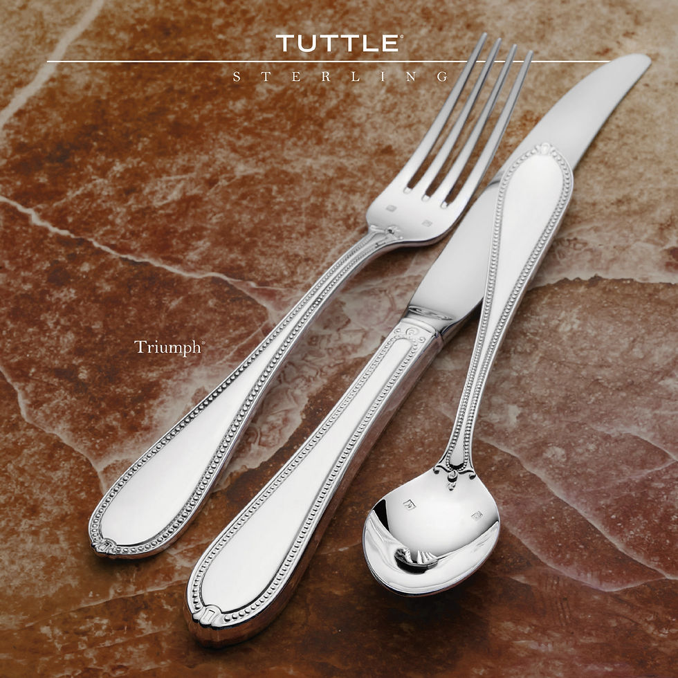 Tuttle Next Generation Sterling Silver from the 1990's Relaunched as The Tuttle La Preference Brand "Triumph" Pattern.