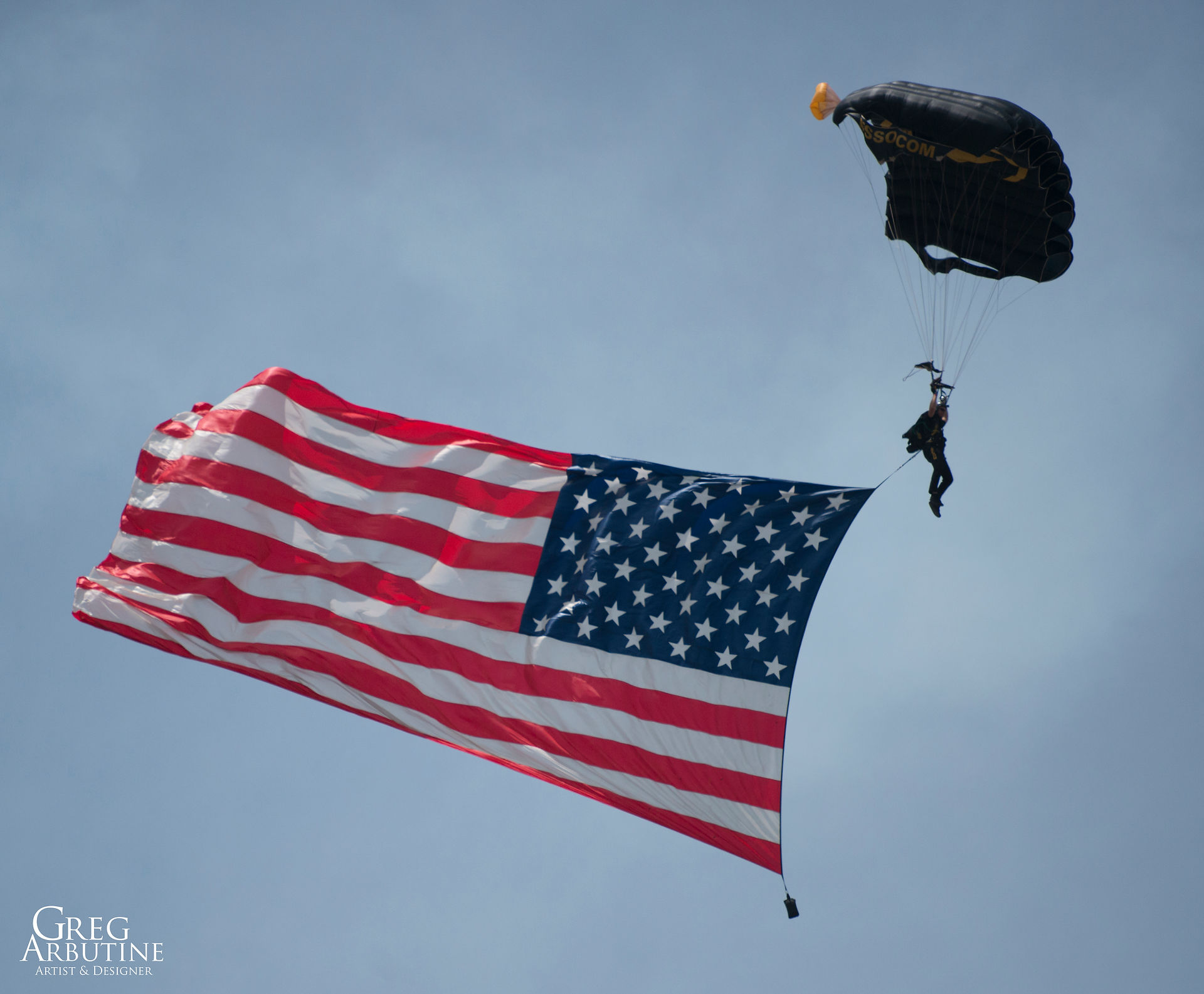 Socum Paratrooper U.S. Flag