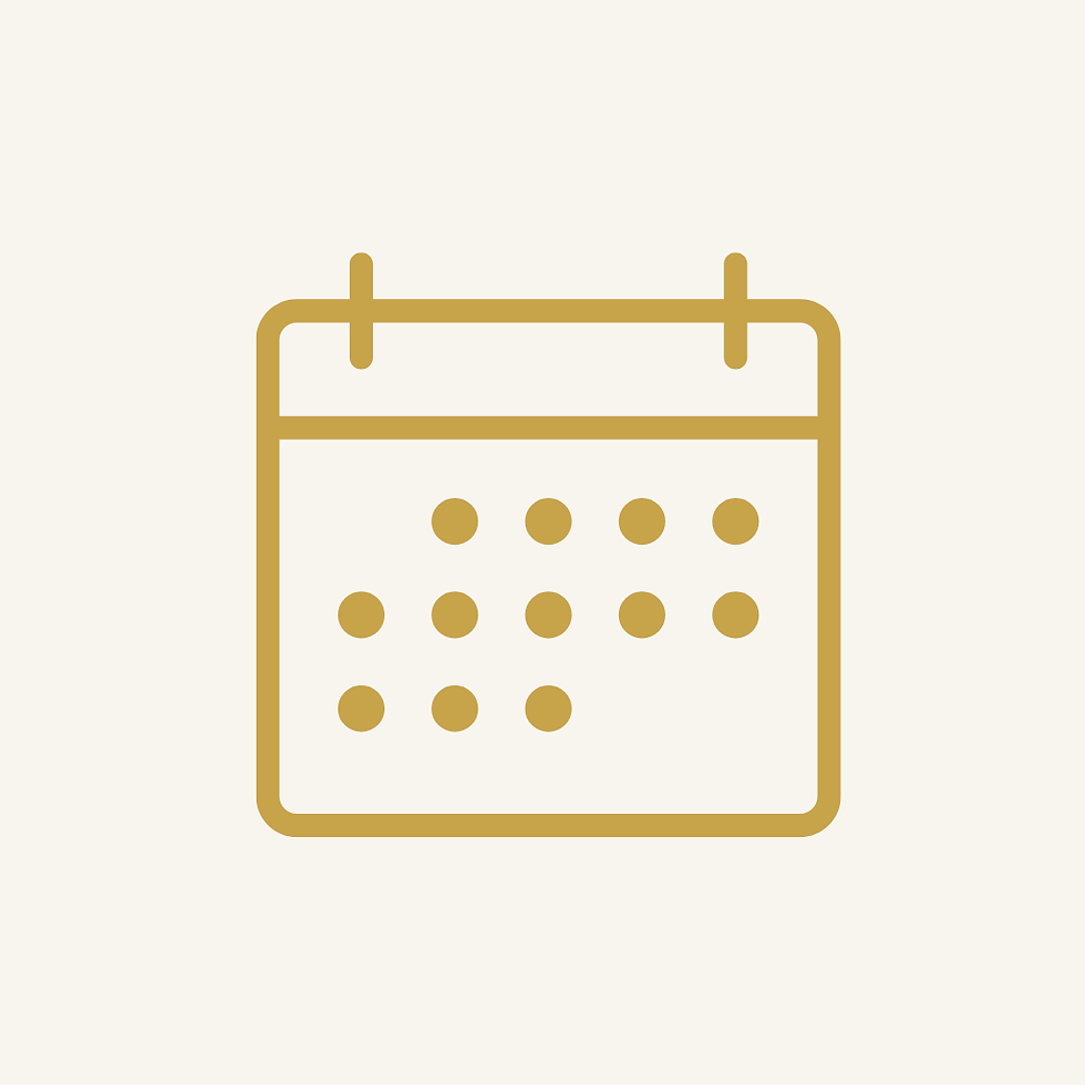 gold calendar icon