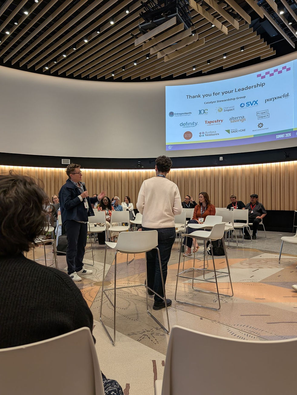 Picture from the catalyst community finance summit in winnipeg