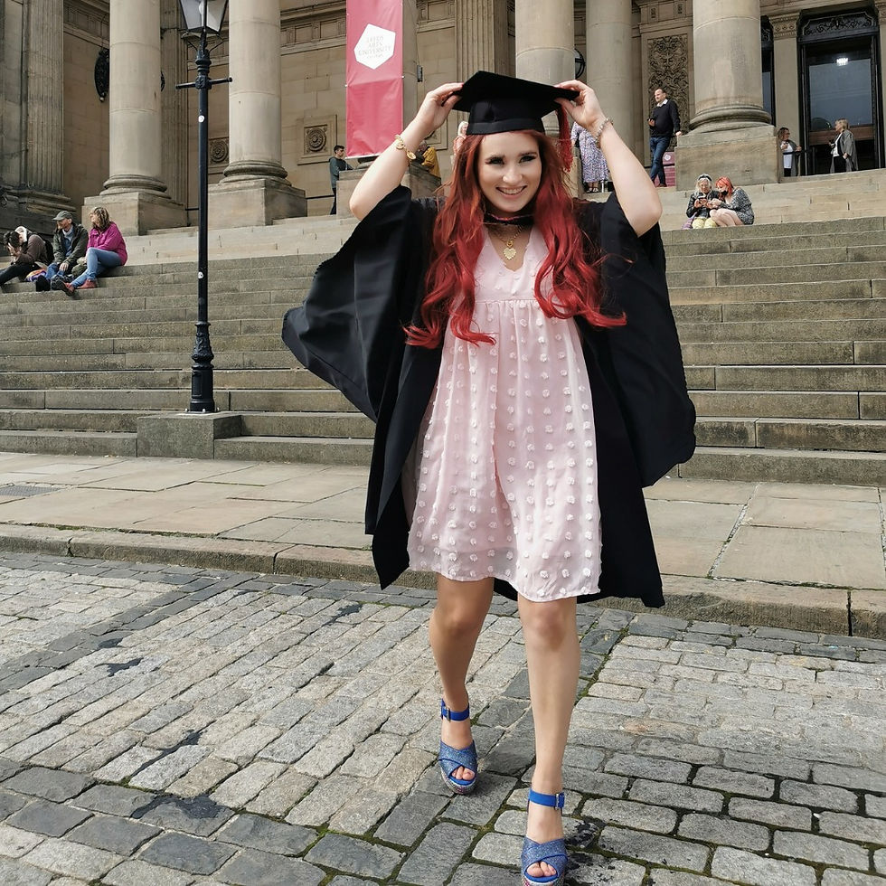 Girl in graduation gown