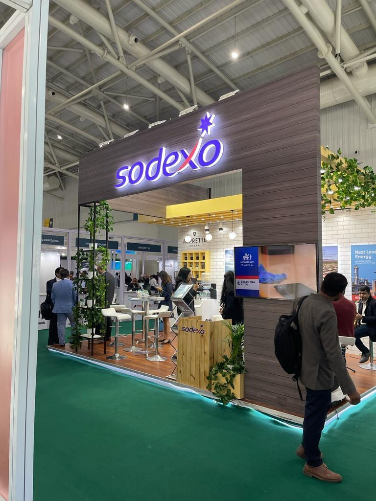 Sodexo corporate branding and event management by Connect Crew at international energy expo