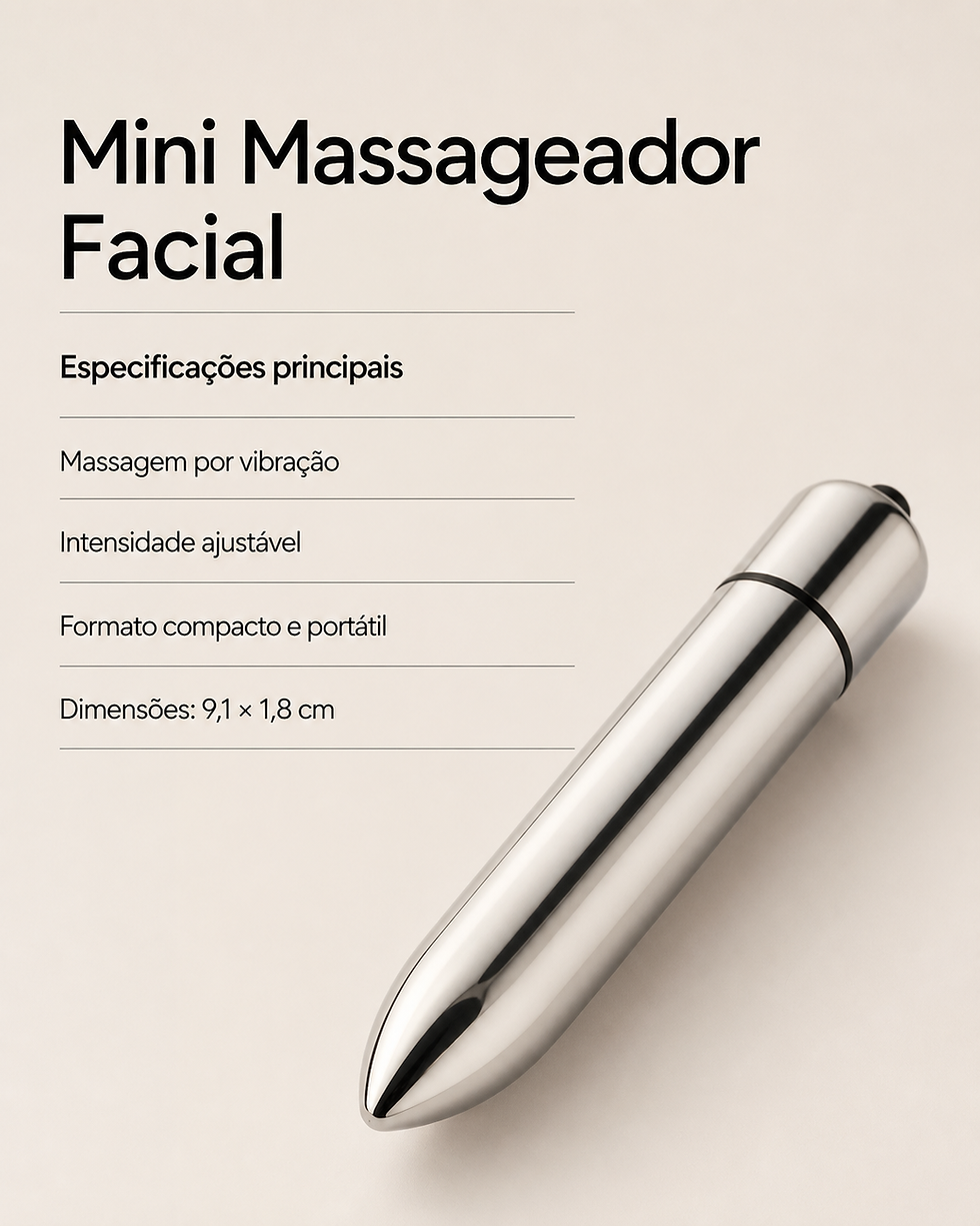 Miniatura: Mini Massageador Vibratório Facial e para Olhos