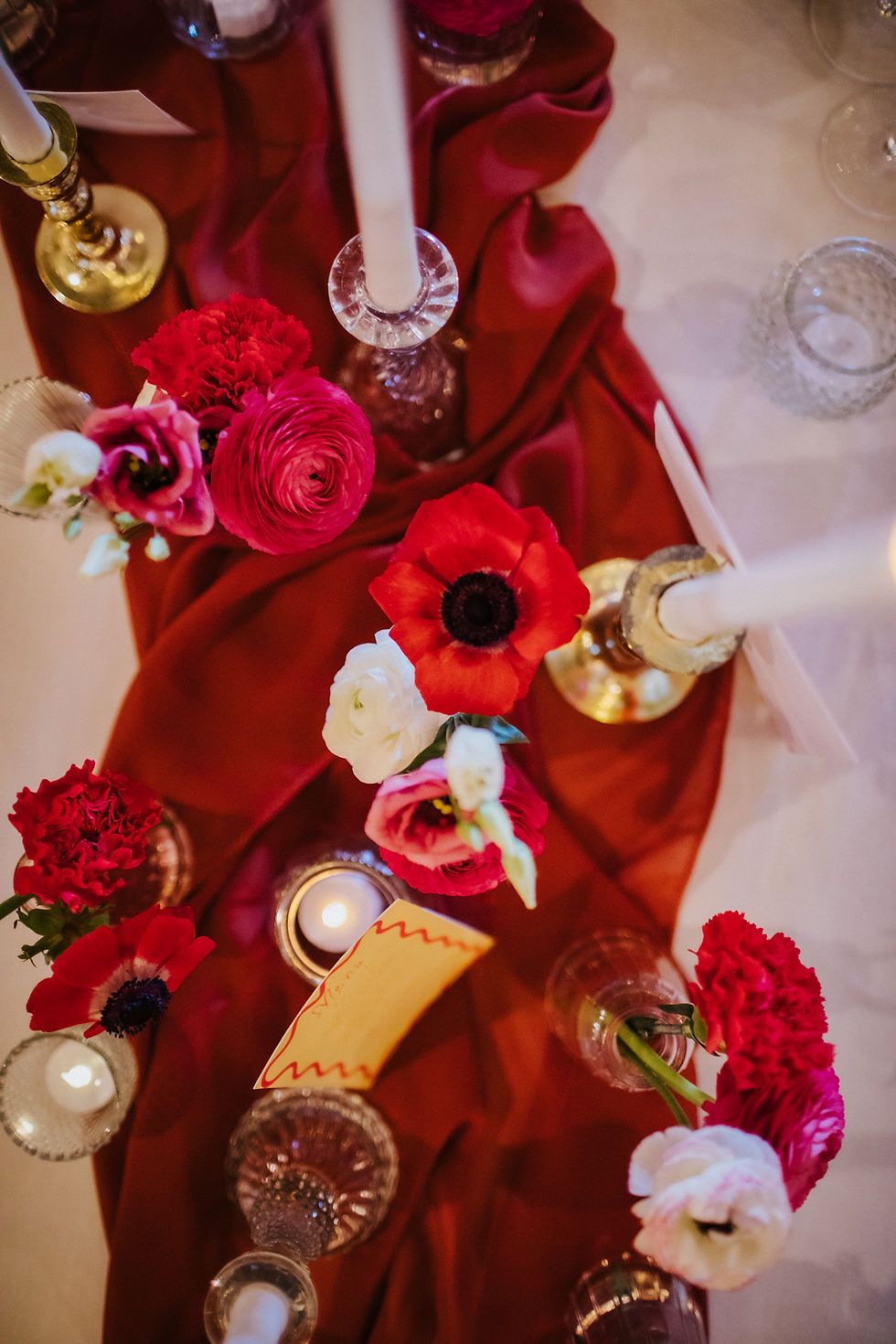 Thumbnail: Red Chiffon Table Runner