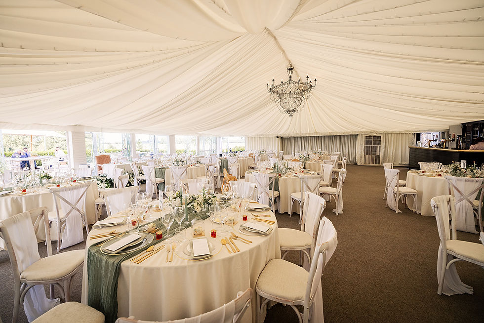 Wedding Breakfast Set Up for Matty & Amy at The Old Hall, Ely