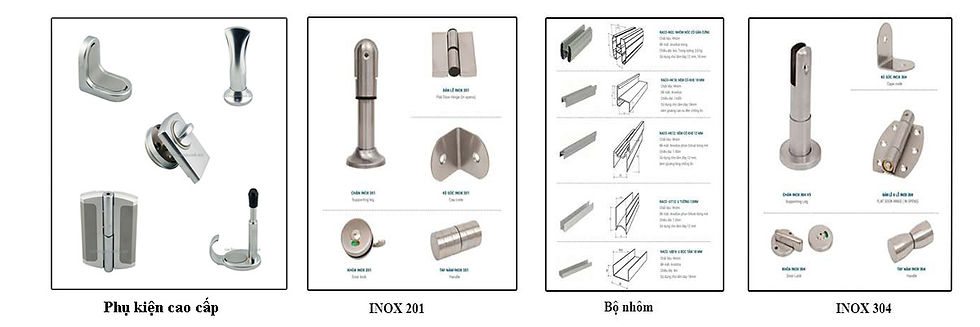Phụ kiện vách ngăn vệ sinh cho nhà máy