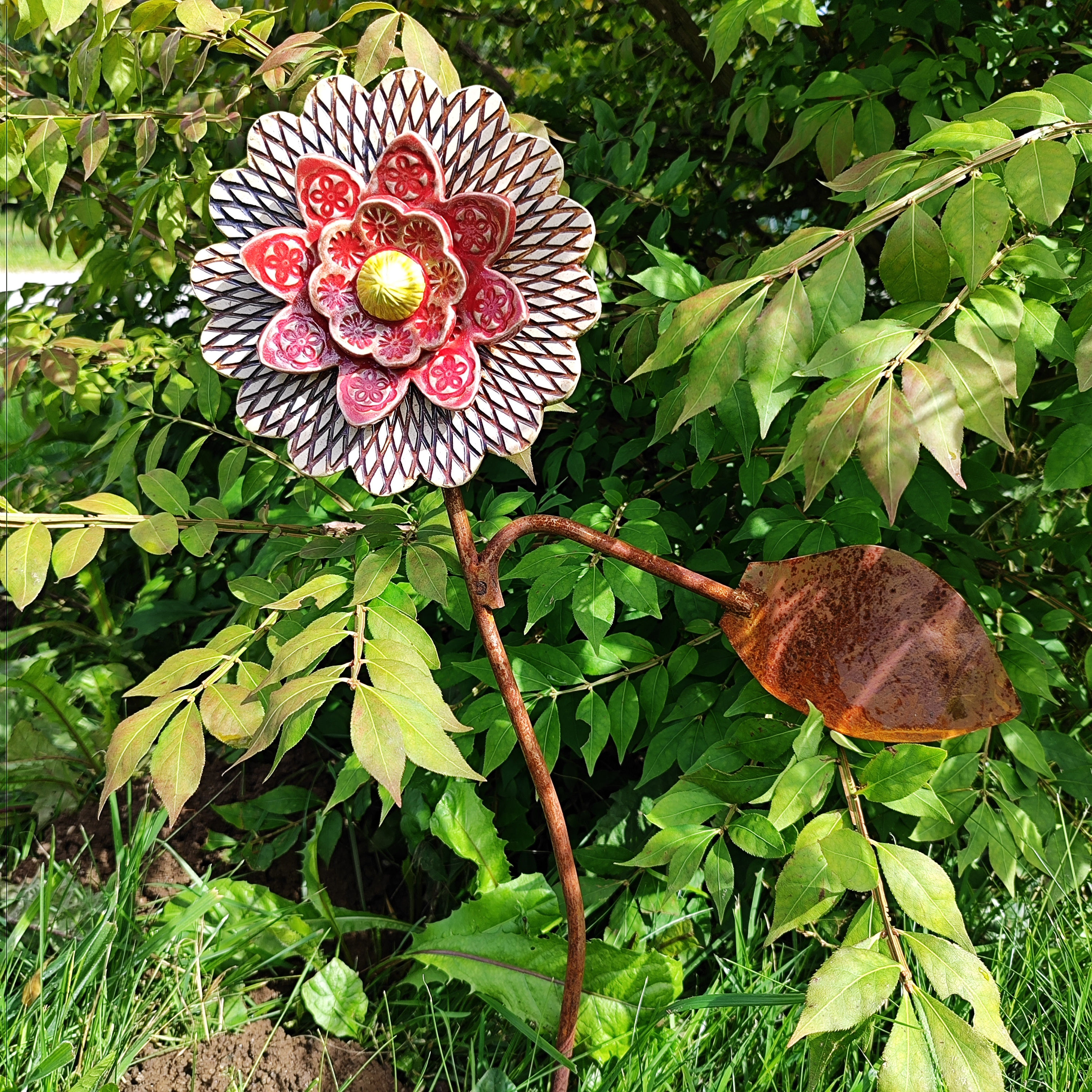 Gartenstecker - Blume groß