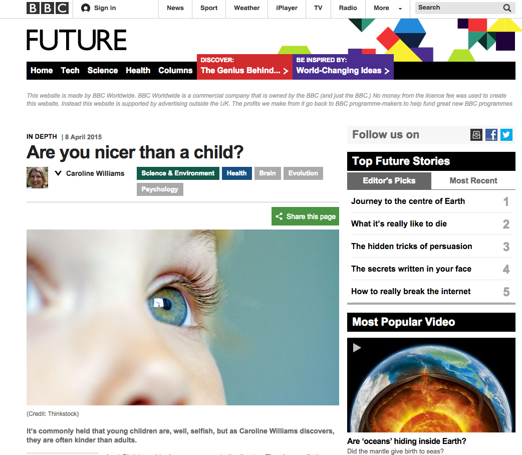 Are you nicer than a child?
