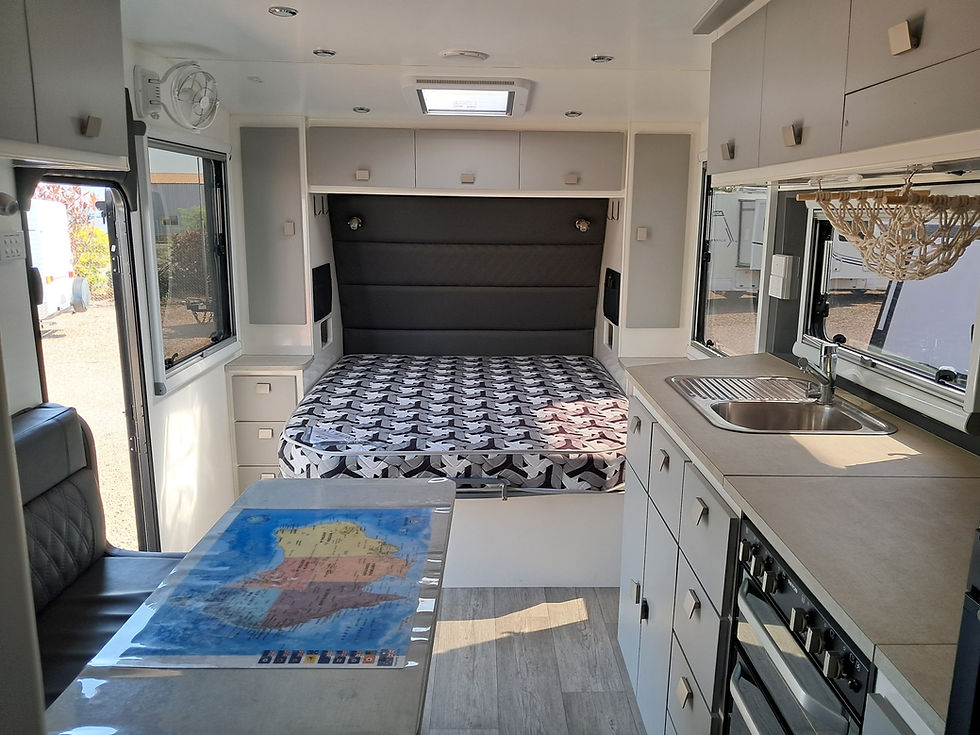 Thumbnail: USED STOCK - ESSENTIAL CARAVANS OUTLANDER TRIPLE BUNK CARAVAN