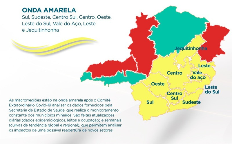 Atividades culturais e parques estaduais podem funcionar na onda amarela do Minas Consciente
