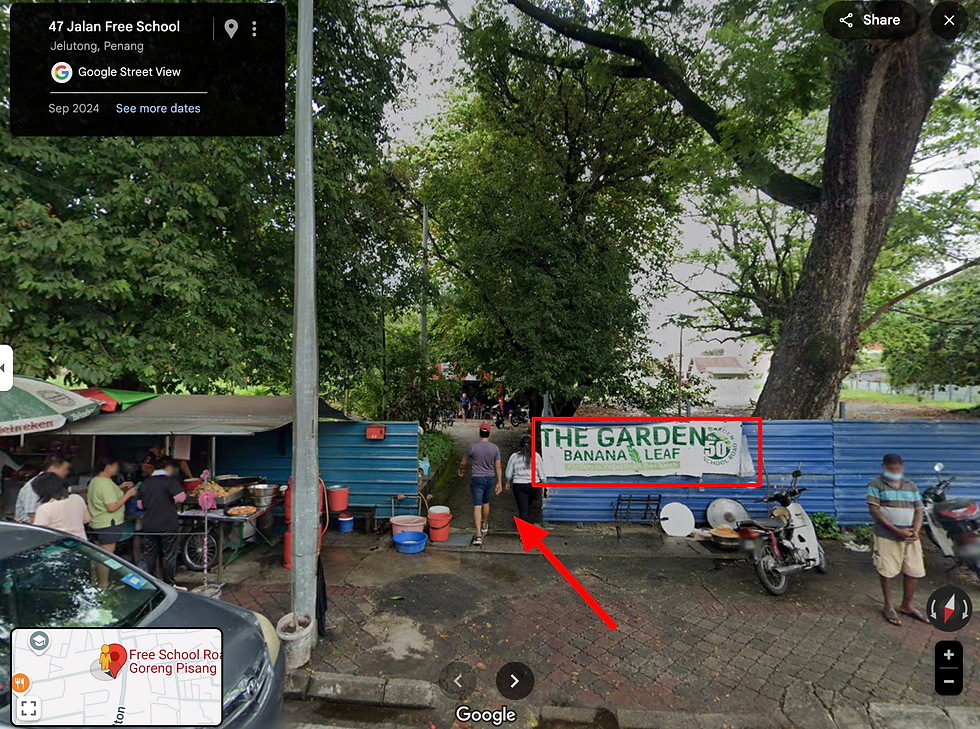 ทางเข้าร้านอาหารข้าวใบตอง