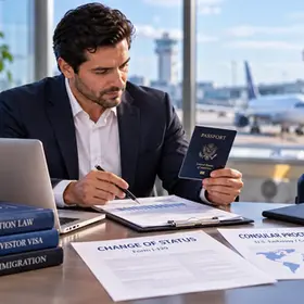 Cambio de Estatus E-2 vs. Procesamiento Consular: Guía para Inversionistas Latinoamericanos