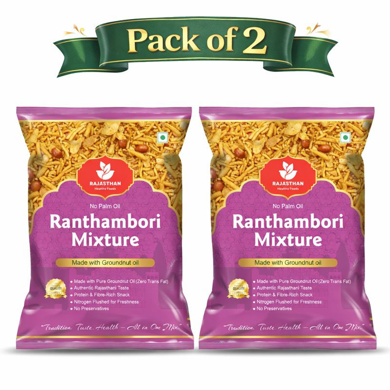 Thumbnail: Rajasthan Healthy Foods – Ranthambori Mixture (200 g) (Pack of 2)