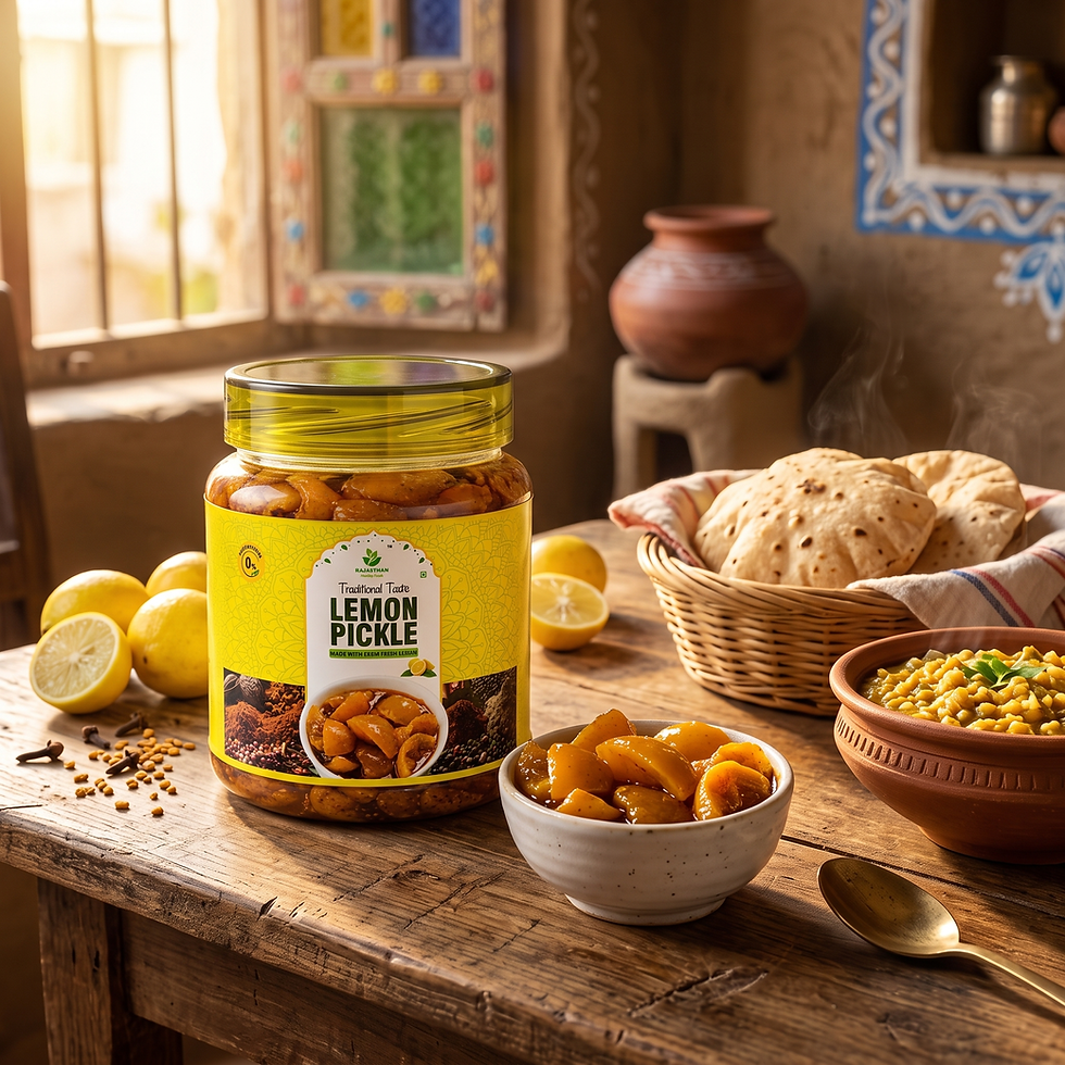 Thumbnail: Khatta Meetha Lemon Pickle 250g & 500g – Oil-Free Nimbu Achaar