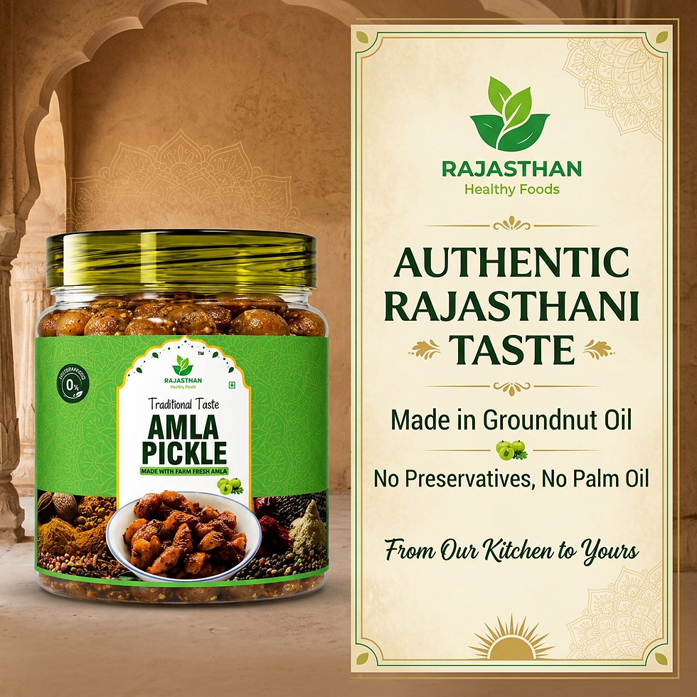 Rajasthan Healthy Foods — authentic Rajasthani taste, made with traditional recipes, no preservatives, no palm oil