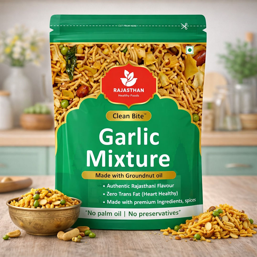 Thumbnail: Garlic Mixture Namkeen - Spicy Lehsun Snack | 400g