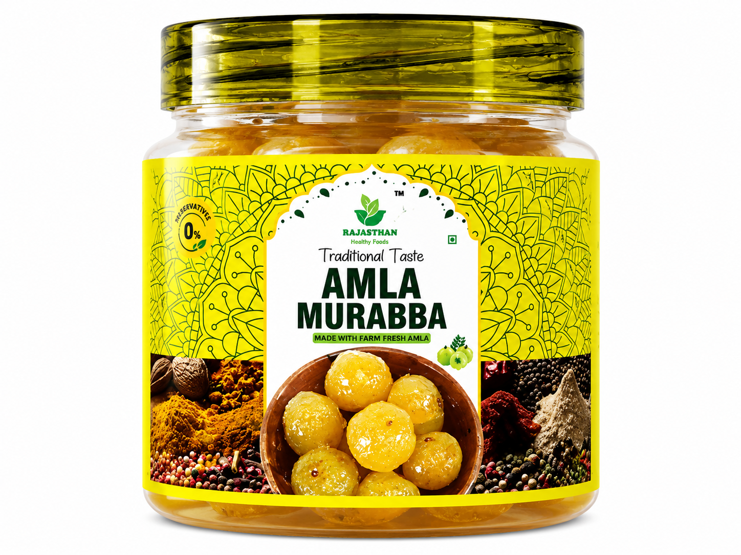 Amla Murabba 250g & 500g – Sweet Oil-Free Amla Preserve