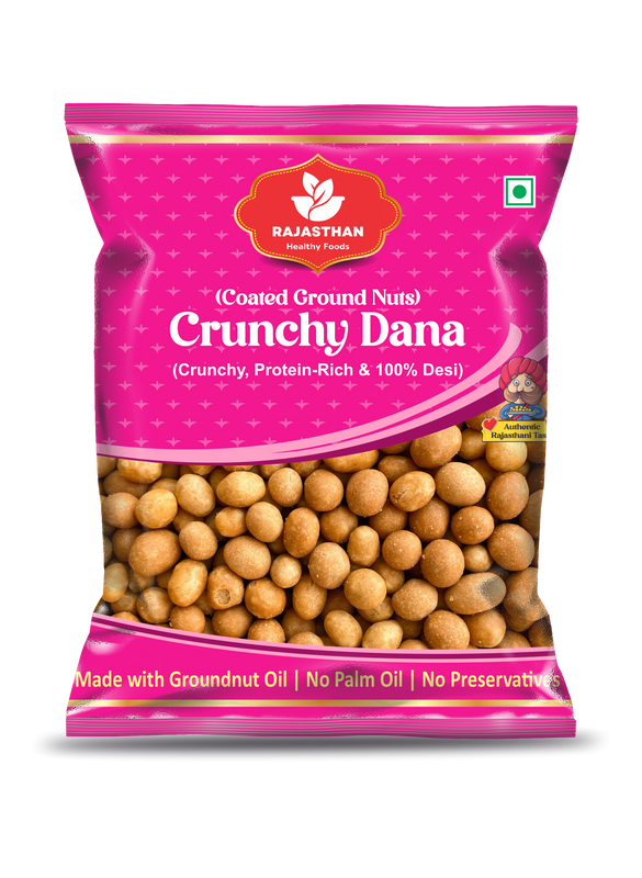 Crunchy Dana Coated Peanuts (Pack of 10) by Rajasthan Healthy Food