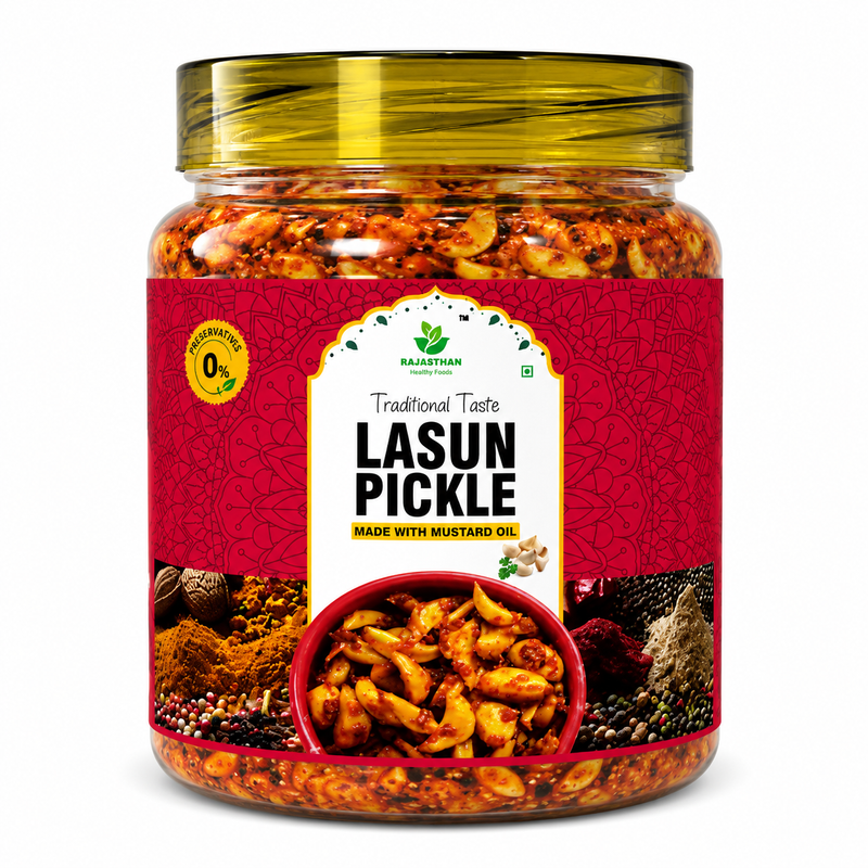 Garlic Pickle (Lasun Achaar) by Rajasthan Healthy Food