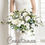 Thumbnail: Artificial Roses & Peonies - White Ivory Round Spray Bridal Bouquet | Wedding Fl
