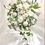 Thumbnail: Artificial Roses & Peonies - Cream, Ivory Teardrop Bridal Bouquet | Wedding Fl