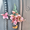 Thumbnail: Faux Flower fridge magnet gift wedding favour in mauves | black terracotta pot