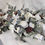 Thumbnail: Winter / Christmas Festive table Arrangement - Cream Rose, Spruce, Fir Cone