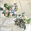Thumbnail: Artificial Wedding Flowers: Bridal Bouquet in White, Ivory, Pink & Blue with Peo