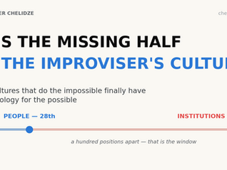AI Is the Missing Half of the Improviser's Culture