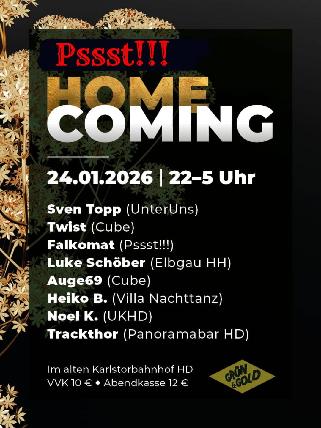 Pssst!  – Homecoming  – Twist & Topper BDay 2026