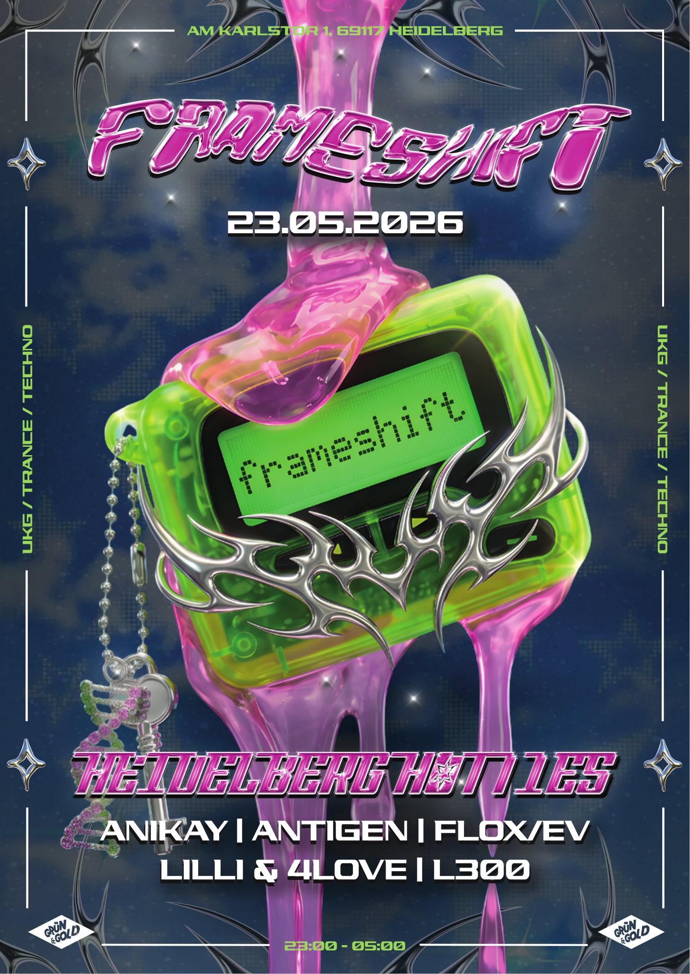 FRAMESHIFT pres. HEIDELBERG HOTTIES 2.0 – Grün & Gold, 23.05.2026