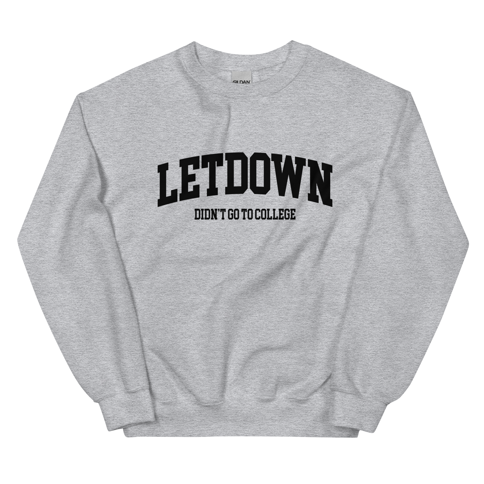 COLLEGE CREW NECK GREY