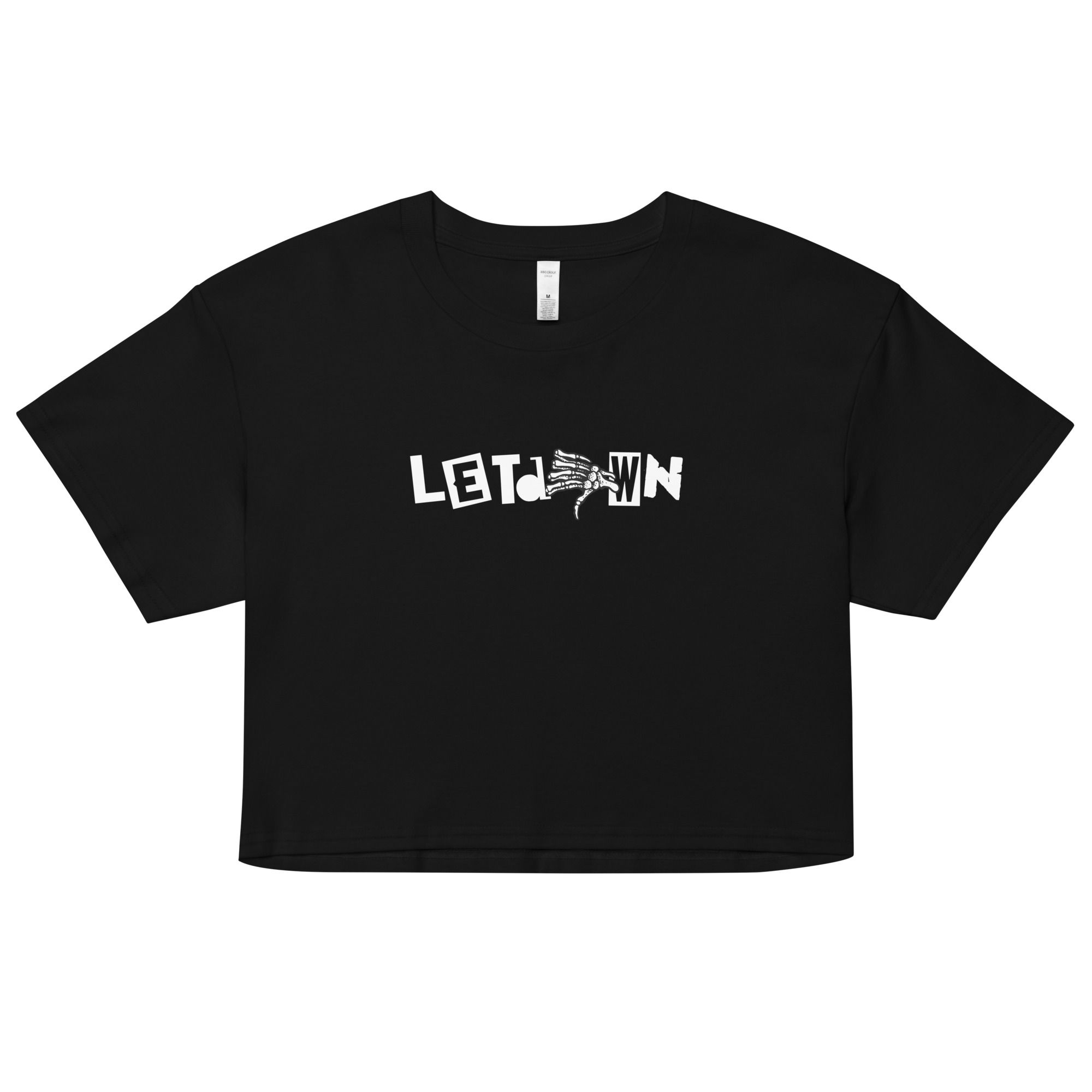 LD Crop Top Tee Black