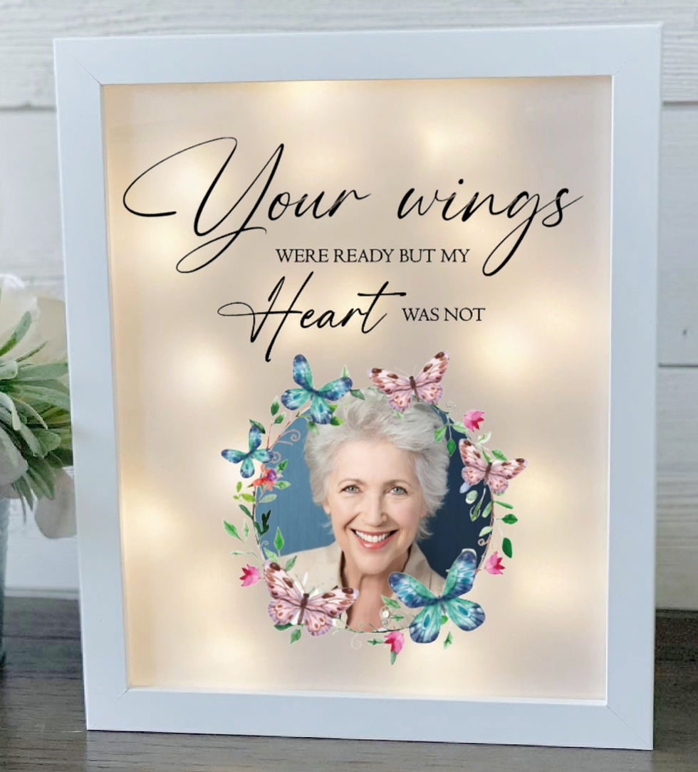 Thumbnail: Daughter Your Wings Were Ready, Memorial Frame, Loss Of Daughter, Bereavement Gi