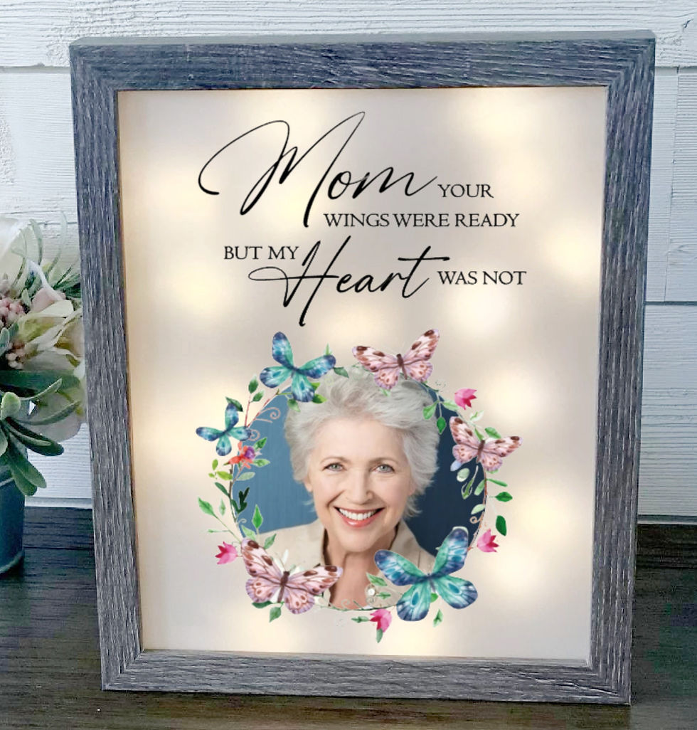 Thumbnail: Mom Your Wings Were Ready, Loss Of Mother Memorial Gift, Loss of Mom, Loss Of Pa