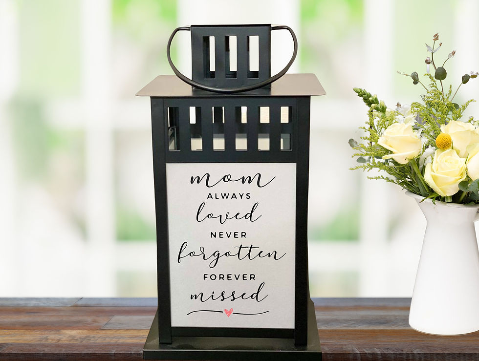 Thumbnail: Loss of mother sympathy gift, Mom Memorial Lantern, Custom Memorial Gift, Funera