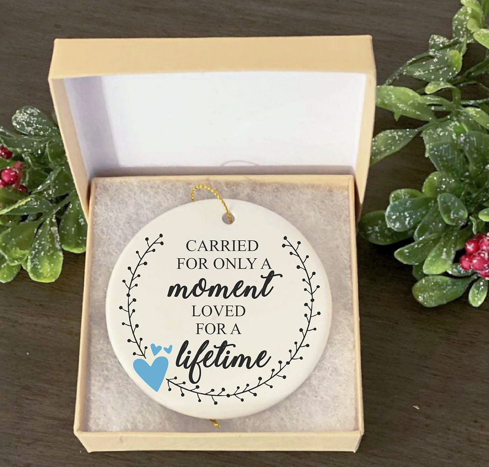 Thumbnail: Pregnancy Loss, Loss of Child, Miscarriage, Memorial Ornament, Sympathy Gift,  M
