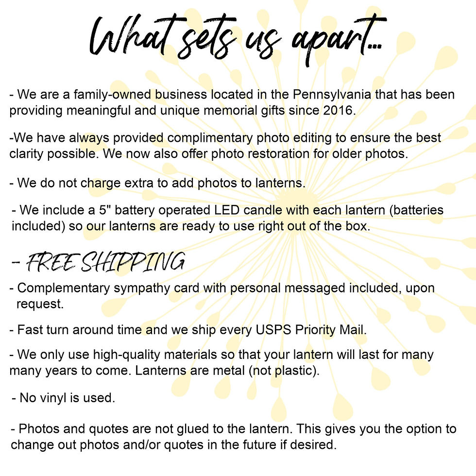 Thumbnail: Loss of Son, Loss of Child, Sympathy Gift, Memorial Lantern, Photo Lantern, Symp