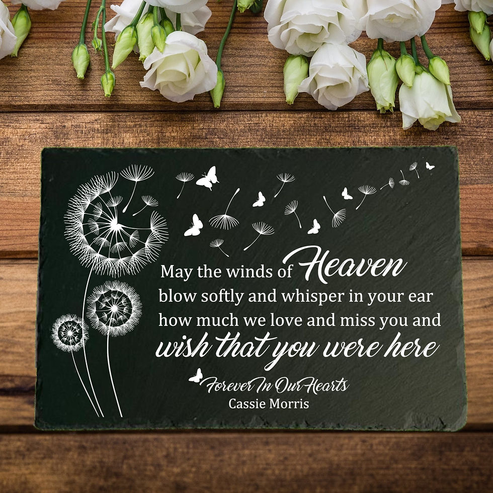 Thumbnail: May the Winds of Heaven Blow Softly, Memorial Garden Stone, Memorial Garden, Sym