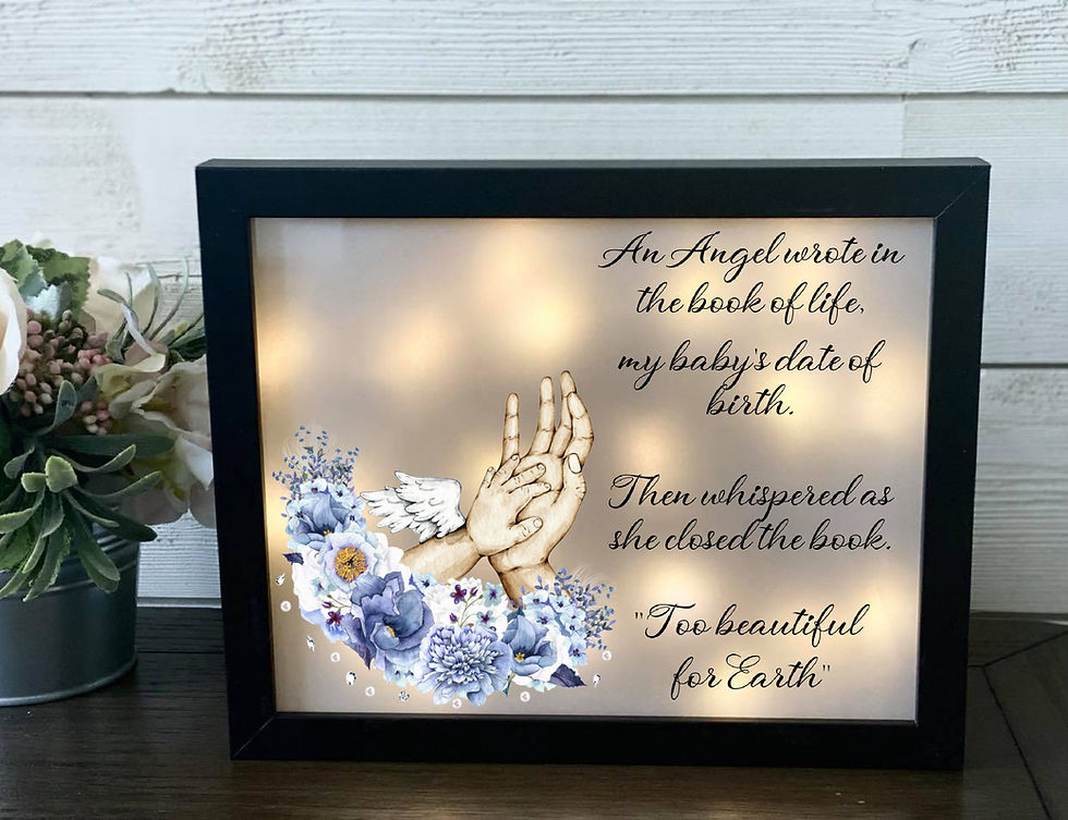 Thumbnail: Pregnancy Loss, Loss of a Child, Miscarriage, Stillbirth,  Sympathy Gift, Memori